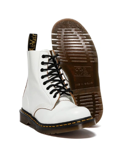 Shop Dr. Martens' Dr. Martens Vintage 1460 Quilon Combat Boots In White