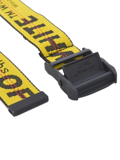 Shop Off-white Mini Industrial Tape Belt In Yellow
