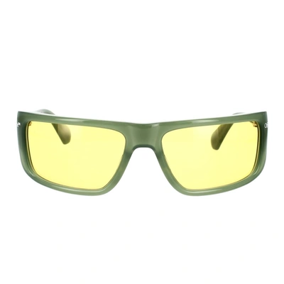 Shop Off-white Sunglasses In Green
