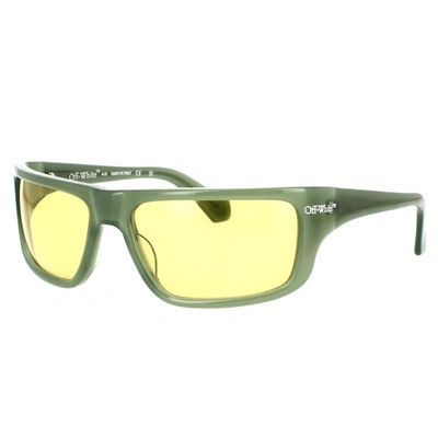 Shop Off-white Sunglasses In Green