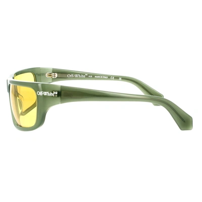 Shop Off-white Sunglasses In Green