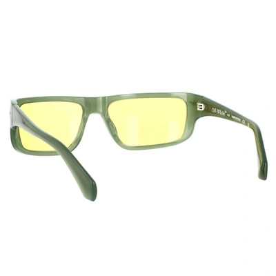 Shop Off-white Sunglasses In Green