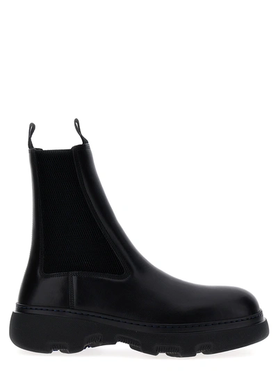 Shop Burberry Chelsea Boots, Ankle Boots In Black