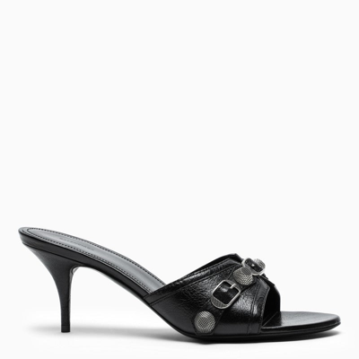 Shop Balenciaga Black Cagole Heel Sandals Women
