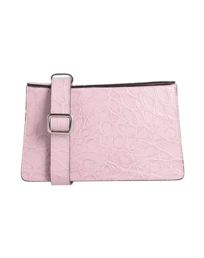 Shop Gianni Chiarini Woman Cross-body Bag Pink Size - Soft Leather