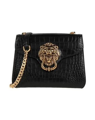 Shop Moschino Woman Cross-body Bag Black Size - Soft Leather