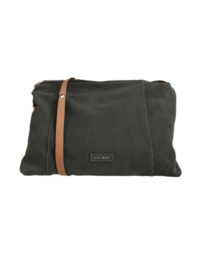 Shop Gianni Notaro Woman Cross-body Bag Sage Green Size - Soft Leather