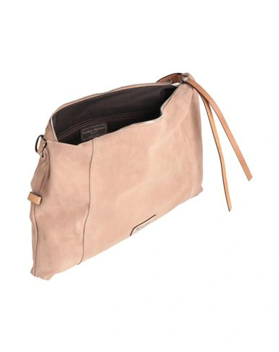 Shop Gianni Notaro Woman Cross-body Bag Sand Size - Soft Leather In Beige