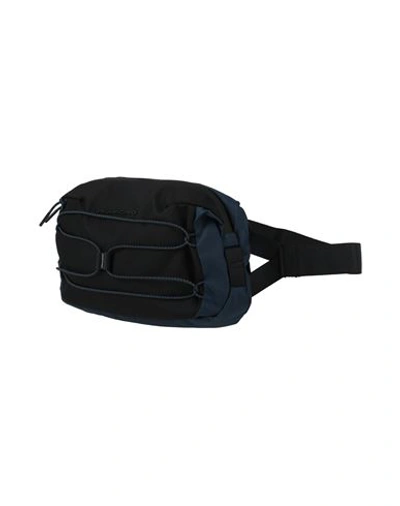 Shop Piquadro Man Belt Bag Navy Blue Size - Textile Fibers