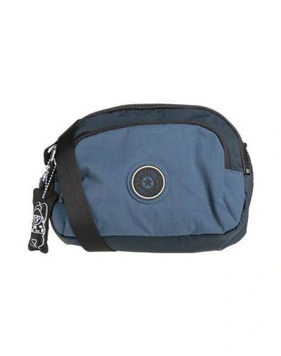 Shop Kipling Woman Cross-body Bag Slate Blue Size - Polyamide