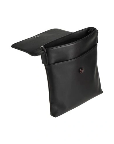 Shop Cavalli Class Man Cross-body Bag Black Size - Leather