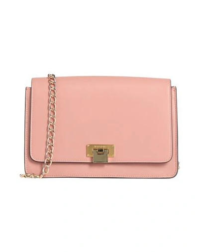 Shop Visone Woman Cross-body Bag Pink Size - Calfskin