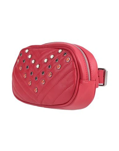 Shop Vicolo Woman Belt Bag Red Size - Soft Leather