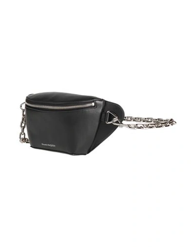 Shop Alexander Mcqueen Man Belt Bag Black Size - Soft Leather