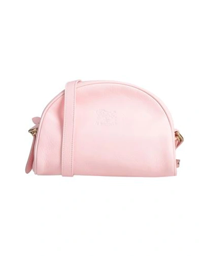 Shop Il Bisonte Woman Cross-body Bag Light Pink Size - Soft Leather