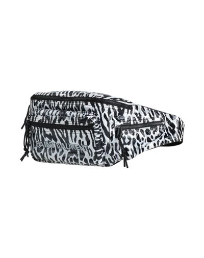 Shop Saint Laurent Woman Belt Bag Black Size - Textile Fibers