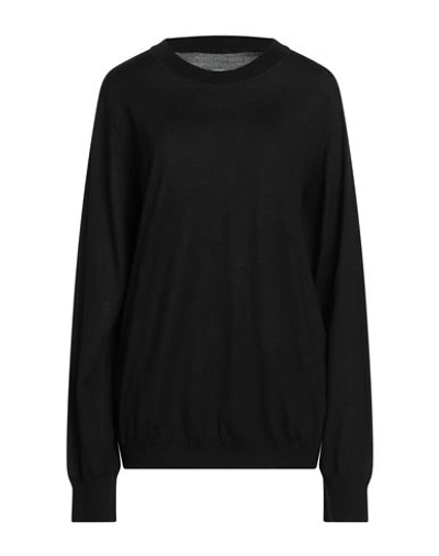 Shop Maison Margiela Woman Sweater Black Size Xl Wool, Cotton