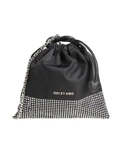 Shop Odi Et Amo Woman Cross-body Bag Black Size - Textile Fibers