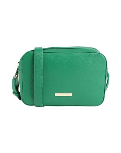 Shop Tuscany Leather Woman Cross-body Bag Green Size - Soft Leather