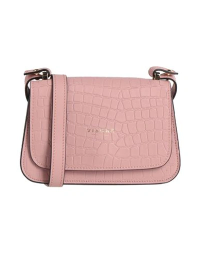 Shop Visone Woman Cross-body Bag Pink Size - Calfskin