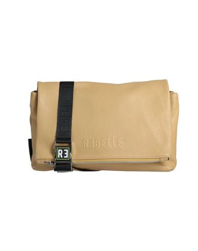 Shop Rebelle Woman Cross-body Bag Mustard Size - Leather In Yellow