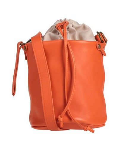 Shop Corsia Woman Cross-body Bag Orange Size - Soft Leather