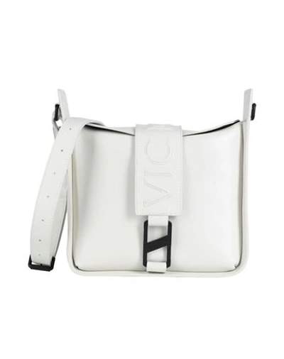Shop Vic Matie Vic Matiē Woman Cross-body Bag Off White Size - Soft Leather