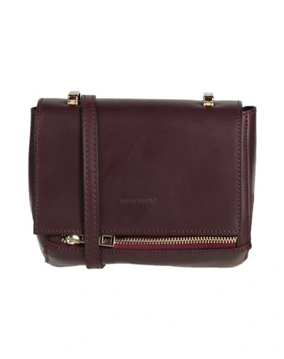 Shop Nora Barth Woman Cross-body Bag Burgundy Size - Soft Leather In Red