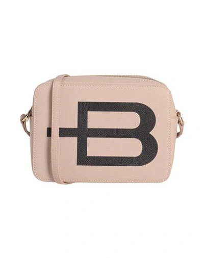 Shop Baldinini Woman Cross-body Bag Blush Size - Calfskin, Pvc - Polyvinyl Chloride In Pink