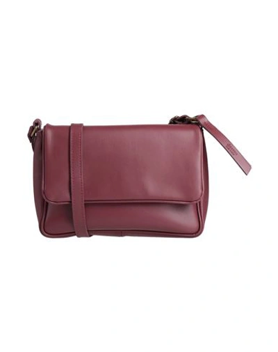 Shop Corsia Woman Cross-body Bag Burgundy Size - Soft Leather In Red