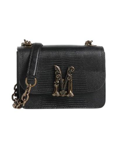 Shop Moschino Woman Cross-body Bag Black Size - Soft Leather