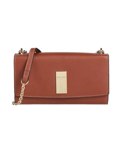 Shop Piquadro Woman Cross-body Bag Tan Size - Bovine Leather In Brown