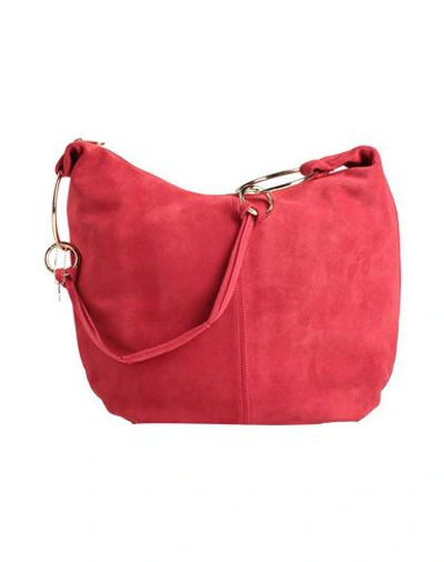 Shop Laura Di Maggio Woman Cross-body Bag Red Size - Leather
