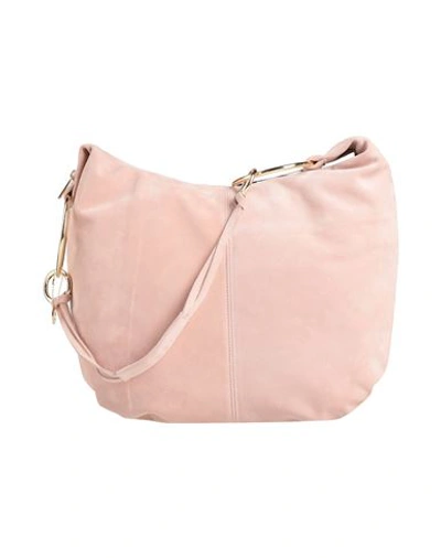Shop Laura Di Maggio Woman Cross-body Bag Blush Size - Leather In Pink