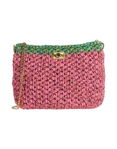 Shop Boks & Baum Woman Cross-body Bag Fuchsia Size - Textile Fibers In Pink