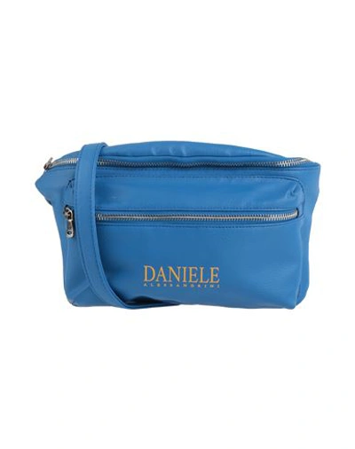 Shop Daniele Alessandrini Woman Cross-body Bag Blue Size - Textile Fibers