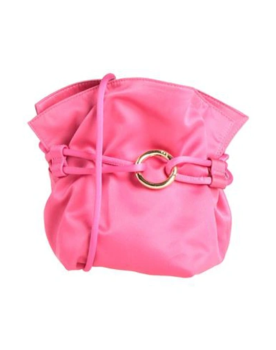Shop Tubici Woman Cross-body Bag Fuchsia Size - Textile Fibers In Pink