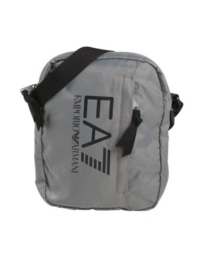 Shop Ea7 Man Cross-body Bag Grey Size - Polyester