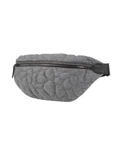 Shop Brunello Cucinelli Woman Belt Bag Grey Size - Textile Fibers, Soft Leather