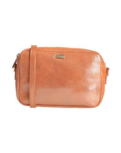 Shop Tsd12 Woman Cross-body Bag Orange Size - Soft Leather