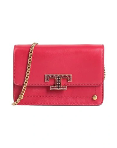 Shop Tod's Woman Cross-body Bag Red Size - Calfskin