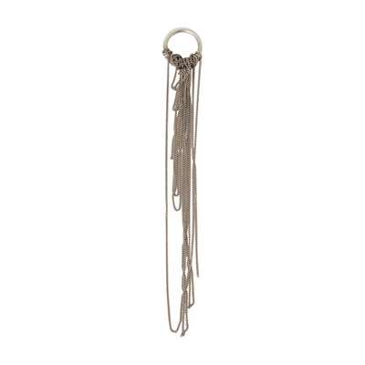 Shop Ann Demeulemeester Aino Ring Chains In Silver