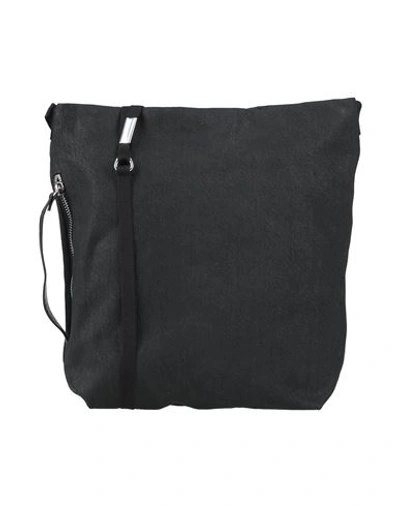 Shop Ann Demeulemeester Woman Cross-body Bag Black Size - Cotton