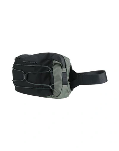 Shop Piquadro Man Belt Bag Black Size - Bovine Leather, Eva (ethylene - Vinyl - Acetate), Nylon, Polyeste