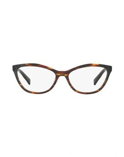 Shop Alain Mikli A03067 Woman Eyeglass Frame Brown Size 54 Acetate