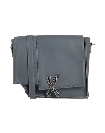Shop Ixos Woman Cross-body Bag Lead Size - Soft Leather In Grey