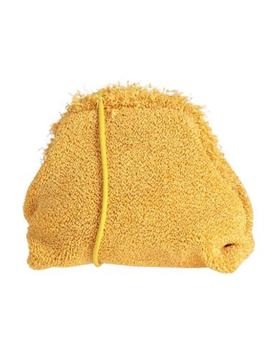 Anita Bilardi Woman Cross-body Bag Yellow Size - Polyamide, Cotton, Rubber, Lambskin In Yellow