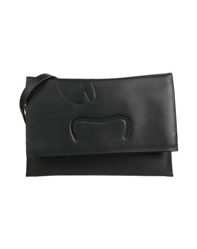 Shop Maison Margiela Man Cross-body Bag Black Size - Bovine Leather, Zinc, Aluminum, Copper, Brass