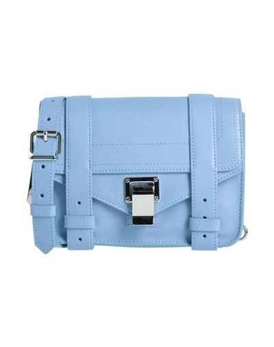 Shop Proenza Schouler Woman Cross-body Bag Pastel Blue Size - Soft Leather