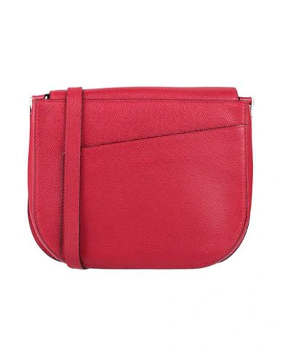 Shop Valextra Woman Cross-body Bag Red Size - Calfskin